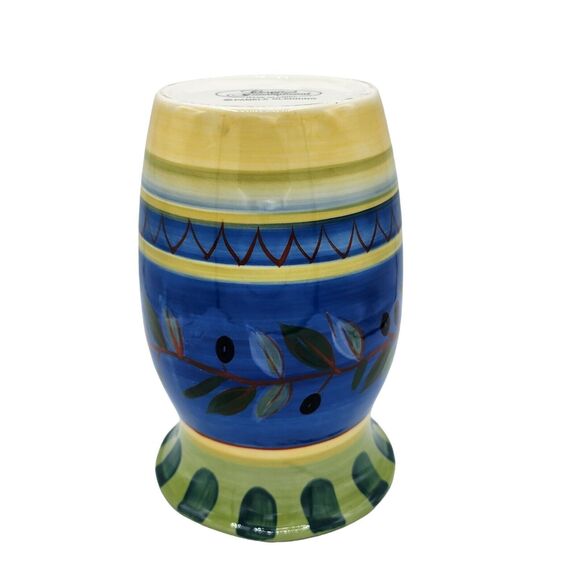 Vintage Certified International Pamela Gladding Hand-Painted Ceramic Vase 9.3inH - Picture 5 of 11